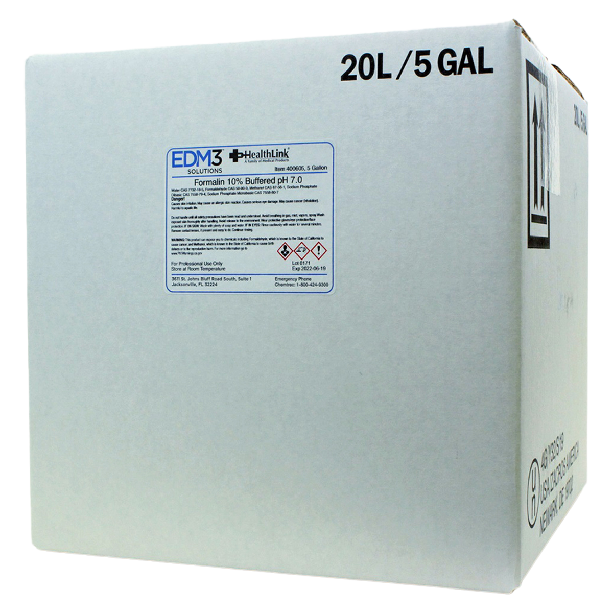 Formalin Fixative Solution Neutral Buffered 10% 5gal Ea